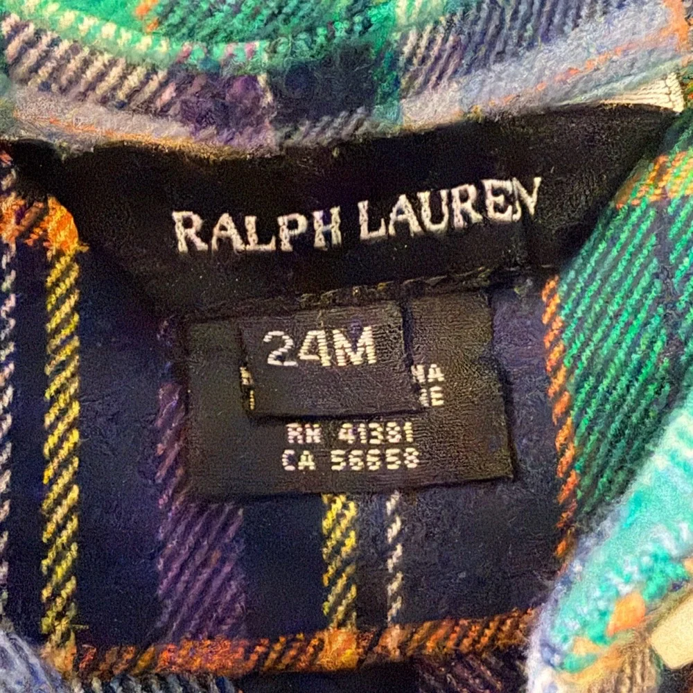 NWT‎ Ralph Lauren plaid dress 24months